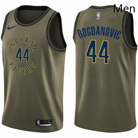 Mens Nike Indiana Pacers 44 Bojan Bogdanovic Swingman Green Salute to Service NBA Jersey Mens Nike Indiana Pacers 44 Bojan Bogdanovic Swingman Green Salute to Service NBA Jersey