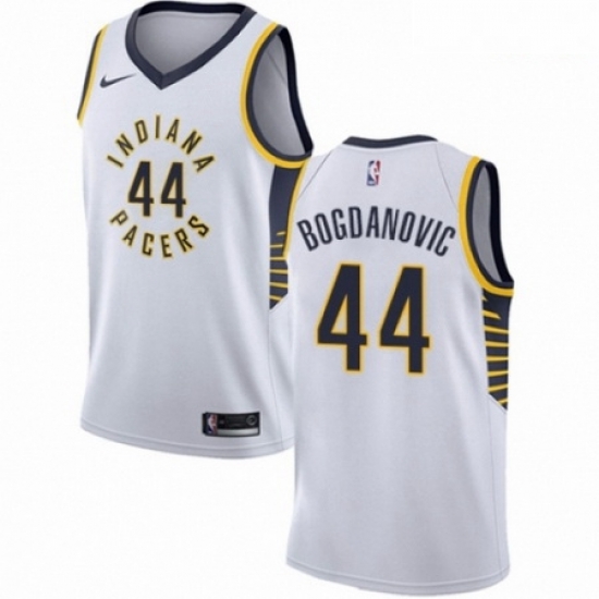 Mens Nike Indiana Pacers 44 Bojan Bogdanovic Swingman White NBA Jersey Association Edition Mens Nike Indiana Pacers 44 Bojan Bogdanovic Swingman White NBA Jersey Association Edition