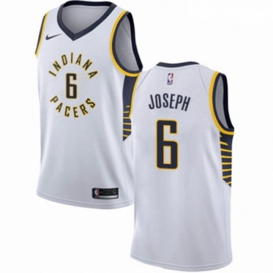 Mens Nike Indiana Pacers 6 Cory Joseph Authentic White NBA Jersey Association Edition Mens Nike Indiana Pacers 6 Cory Joseph Authentic White NBA Jersey Association Edition