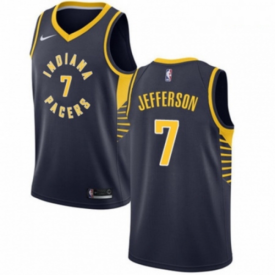 Mens Nike Indiana Pacers 7 Al Jefferson Swingman Navy Blue Road NBA Jersey Icon Edition Mens Nike Indiana Pacers 7 Al Jefferson Swingman Navy Blue Road NBA Jersey Icon Edition