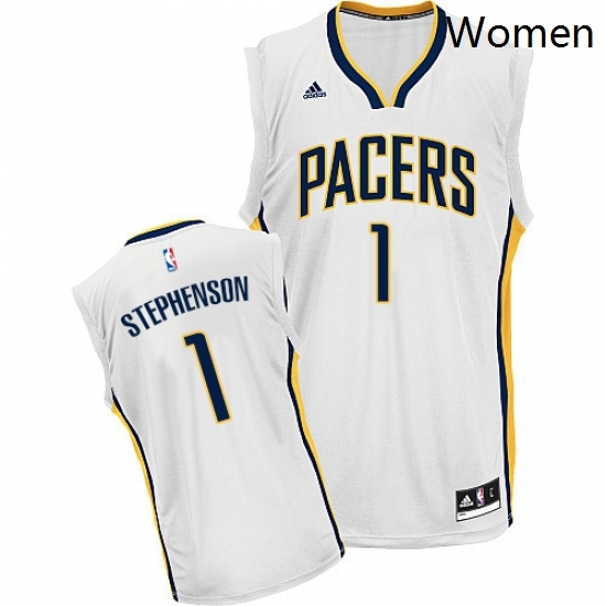Womens Adidas Indiana Pacers 1 Lance Stephenson Swingman White Home NBA Jersey Womens Adidas Indiana Pacers 1 Lance Stephenson Swingman White Home NBA Jersey