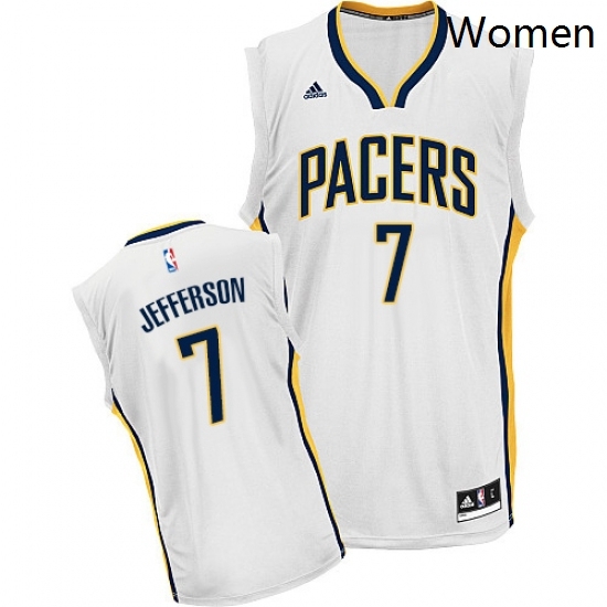 Womens Adidas Indiana Pacers 7 Al Jefferson Swingman White Home NBA Jersey Womens Adidas Indiana Pacers 7 Al Jefferson Swingman White Home NBA Jersey