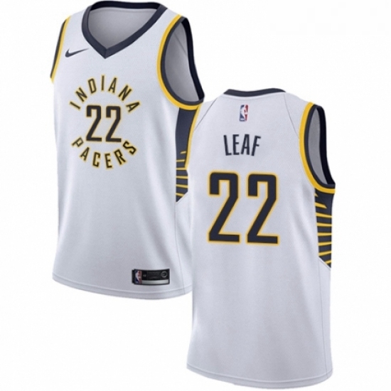 Womens Nike Indiana Pacers 22 T J Leaf Swingman White NBA Jersey Association Edition Womens Nike Indiana Pacers 22 T J Leaf Swingman White NBA Jersey Association Edition