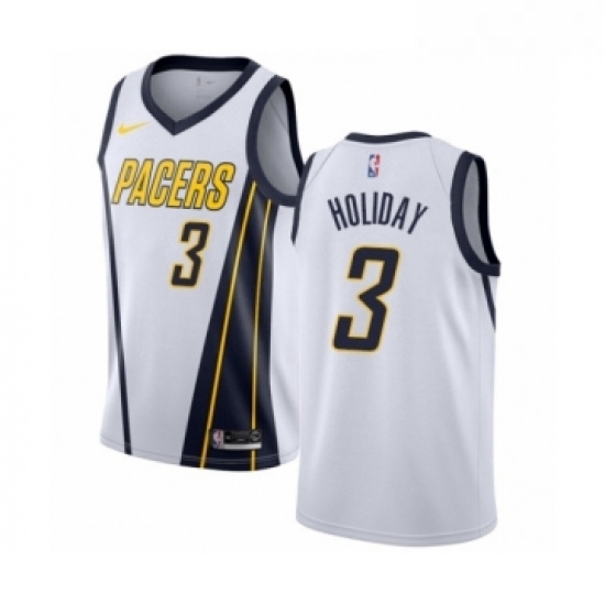Womens Nike Indiana Pacers 3 Aaron Holiday White Swingman Jersey Earned Edition Womens Nike Indiana Pacers 3 Aaron Holiday White Swingman Jersey Earned Edition