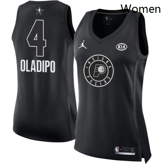 Womens Nike Jordan Indiana Pacers 4 Victor Oladipo Swingman Black 2018 All Star Game NBA Jersey Womens Nike Jordan Indiana Pacers 4 Victor Oladipo Swingman Black 2018 All Star Game NBA Jersey