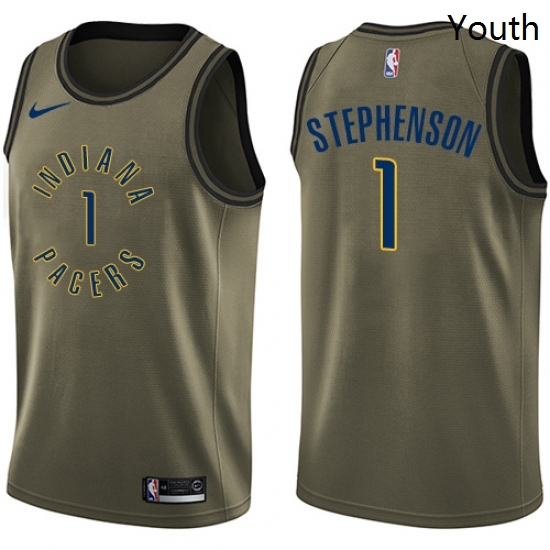 Youth Nike Indiana Pacers 1 Lance Stephenson Swingman Green Salute to Service NBA Jersey Youth Nike Indiana Pacers 1 Lance Stephenson Swingman Green Salute to Service NBA Jersey