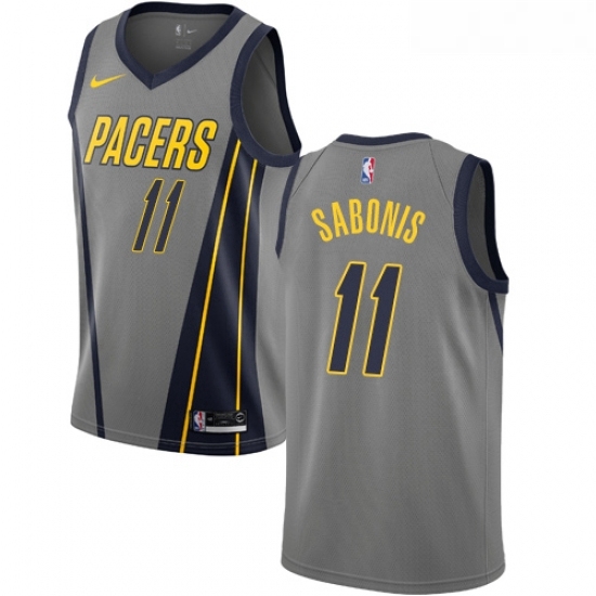 Youth Nike Indiana Pacers 11 Domantas Sabonis Swingman Gray NBA Jersey City Edition Youth Nike Indiana Pacers 11 Domantas Sabonis Swingman Gray NBA Jersey City Edition