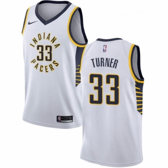 Youth Nike Indiana Pacers 33 Myles Turner Swingman White NBA Jersey Association Edition Youth Nike Indiana Pacers 33 Myles Turner Swingman White NBA Jersey Association Edition