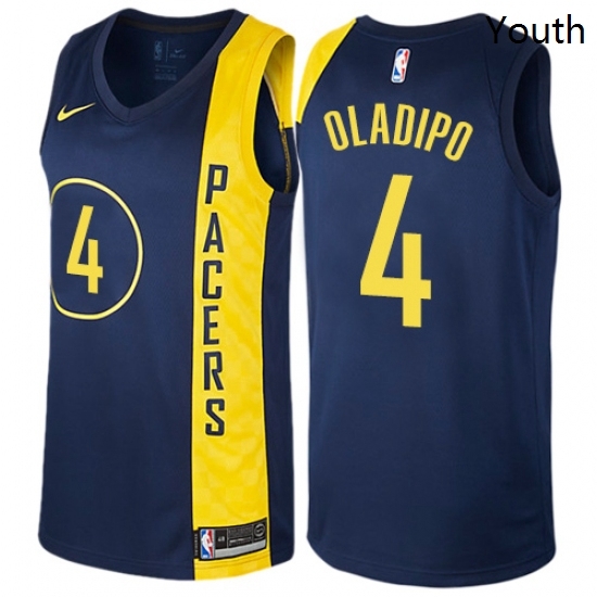 Youth Nike Indiana Pacers 4 Victor Oladipo Swingman Navy Blue NBA Jersey City Edition Youth Nike Indiana Pacers 4 Victor Oladipo Swingman Navy Blue NBA Jersey City Edition