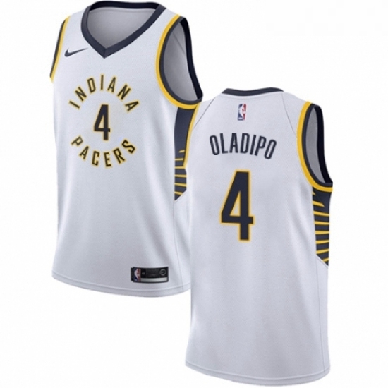 Youth Nike Indiana Pacers 4 Victor Oladipo Swingman White NBA Jersey Association Edition Youth Nike Indiana Pacers 4 Victor Oladipo Swingman White NBA Jersey Association Edition