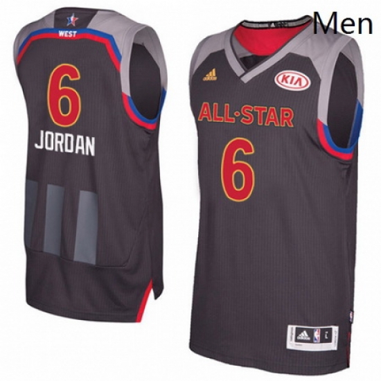 Mens Adidas Los Angeles Clippers 6 DeAndre Jordan Swingman Charcoal 2017 All Star NBA Jersey Mens Adidas Los Angeles Clippers 6 DeAndre Jordan Swingman Charcoal 2017 All Star NBA Jersey