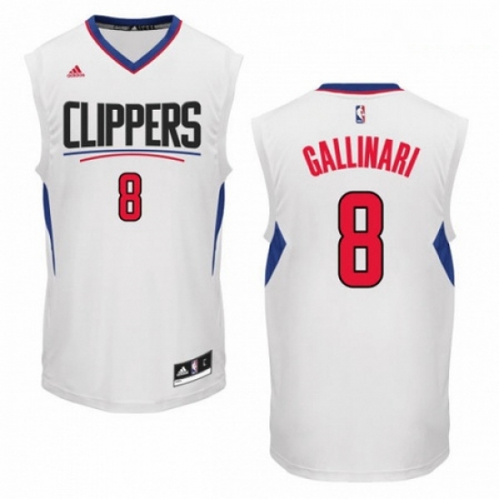 Mens Adidas Los Angeles Clippers 8 Danilo Gallinari Authentic White Home NBA Jersey Mens Adidas Los Angeles Clippers 8 Danilo Gallinari Authentic White Home NBA Jersey