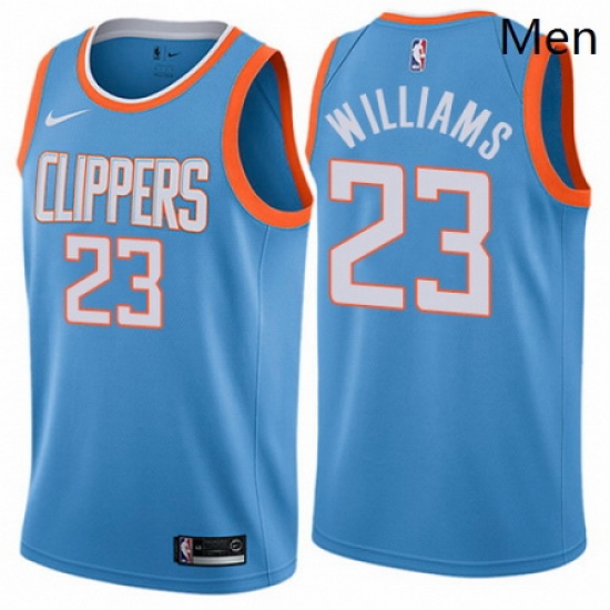 Mens Nike Los Angeles Clippers 23 Louis Williams Authentic Blue NBA Jersey City Edition Mens Nike Los Angeles Clippers 23 Louis Williams Authentic Blue NBA Jersey City Edition