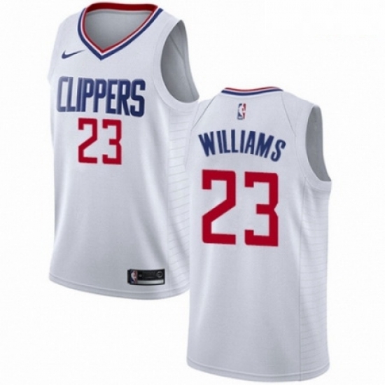 Mens Nike Los Angeles Clippers 23 Louis Williams Swingman White NBA Jersey Association Edition Mens Nike Los Angeles Clippers 23 Louis Williams Swingman White NBA Jersey Association Edition