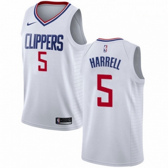 Mens Nike Los Angeles Clippers 5 Montrezl Harrell Swingman White NBA Jersey Association Edition Mens Nike Los Angeles Clippers 5 Montrezl Harrell Swingman White NBA Jersey Association Edition