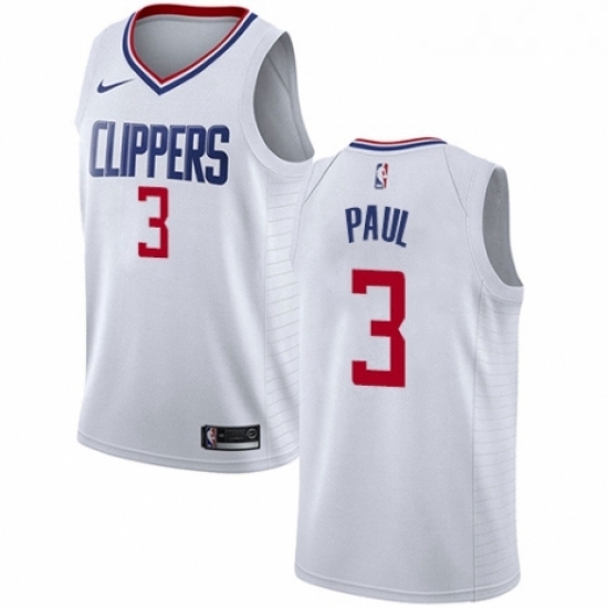 Womens Nike Los Angeles Clippers 3 Chris Paul Swingman White NBA Jersey Association Edition Womens Nike Los Angeles Clippers 3 Chris Paul Swingman White NBA Jersey Association Edition