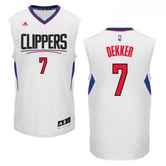Youth Adidas Los Angeles Clippers 7 Sam Dekker Swingman White Home NBA Jersey Youth Adidas Los Angeles Clippers 7 Sam Dekker Swingman White Home NBA Jersey