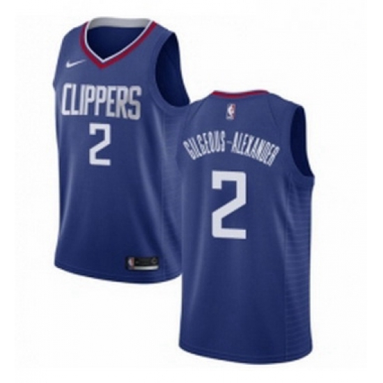 Youth Nike Los Angeles Clippers 2 Shai Gilgeous Alexander Swingman Blue NBA Jersey Icon Edition 