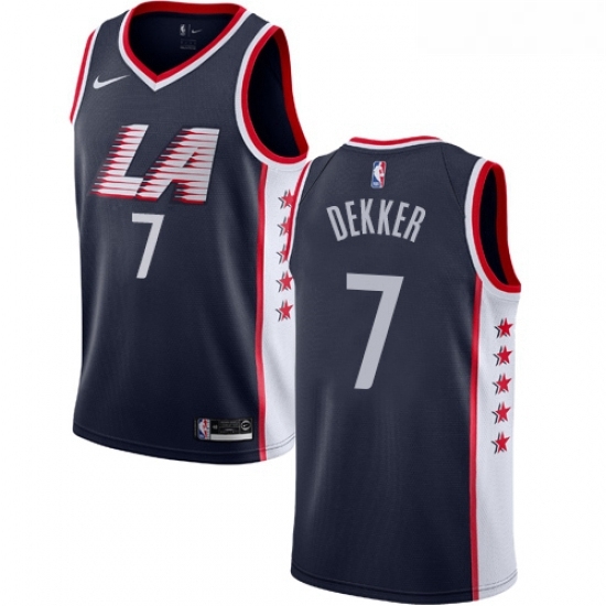 Youth Nike Los Angeles Clippers 7 Sam Dekker Swingman Navy Blue NBA Jersey City Edition Youth Nike Los Angeles Clippers 7 Sam Dekker Swingman Navy Blue NBA Jersey City Edition