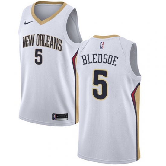 Men Nike New Orleans Pelicans 5 Eric Bledsoe White NBA Swingman Association Edition Jersey Men Nike New Orleans Pelicans 5 Eric Bledsoe White NBA Swingman Association Edition Jersey