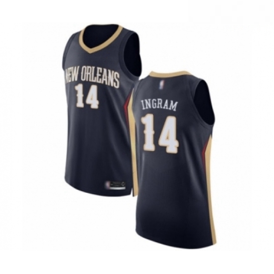 Mens New Orleans Pelicans 14 Brandon Ingram Authentic Navy Blue Basketball Jersey Icon Edition Mens New Orleans Pelicans 14 Brandon Ingram Authentic Navy Blue Basketball Jersey Icon Edition