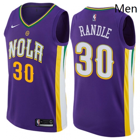 Mens Nike New Orleans Pelicans 30 Julius Randle Swingman Purple NBA Jersey City Edition Mens Nike New Orleans Pelicans 30 Julius Randle Swingman Purple NBA Jersey City Edition