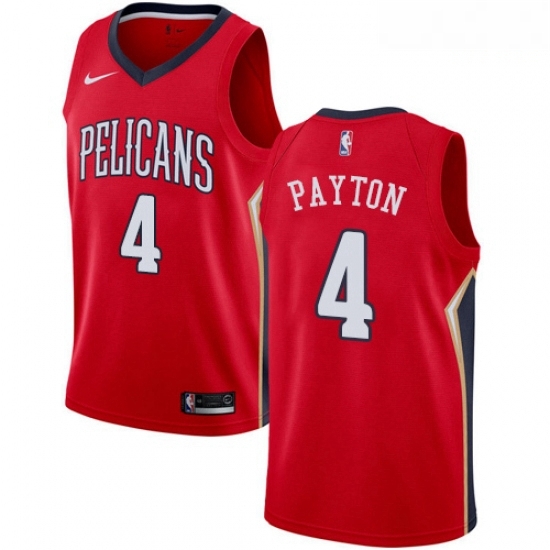 Mens Nike New Orleans Pelicans 4 Elfrid Payton Authentic Red NBA Jersey Statement Edition Mens Nike New Orleans Pelicans 4 Elfrid Payton Authentic Red NBA Jersey Statement Edition