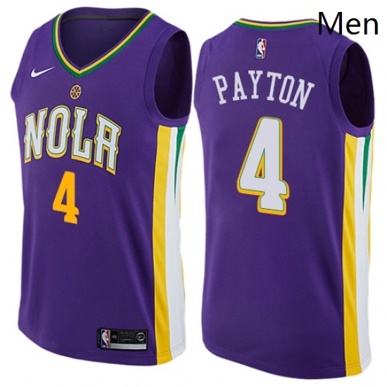 Mens Nike New Orleans Pelicans 4 Elfrid Payton Swingman Purple NBA Jersey City Edition Mens Nike New Orleans Pelicans 4 Elfrid Payton Swingman Purple NBA Jersey City Edition