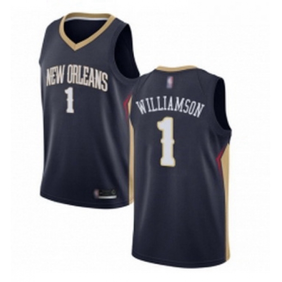 Womens Nike New Orleans Pelicans 1 Zion Williamson Navy NBA Swingman Icon Edition Jersey Womens Nike New Orleans Pelicans 1 Zion Williamson Navy NBA Swingman Icon Edition Jersey