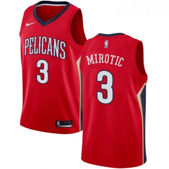 Womens Nike New Orleans Pelicans 3 Nikola Mirotic Swingman Red NBA Jersey Statement Edition Womens Nike New Orleans Pelicans 3 Nikola Mirotic Swingman Red NBA Jersey Statement Edition