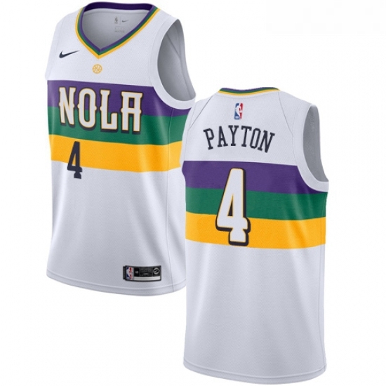 Womens Nike New Orleans Pelicans 4 Elfrid Payton Swingman White NBA Jersey City Edition Womens Nike New Orleans Pelicans 4 Elfrid Payton Swingman White NBA Jersey City Edition