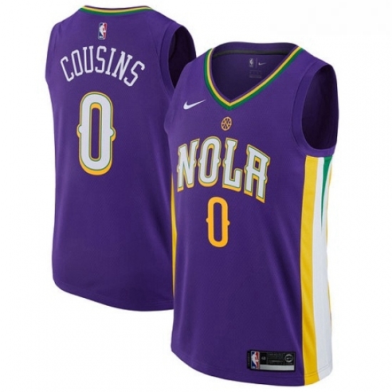 Youth Nike New Orleans Pelicans 0 DeMarcus Cousins Swingman Purple NBA Jersey City Edition Youth Nike New Orleans Pelicans 0 DeMarcus Cousins Swingman Purple NBA Jersey City Edition