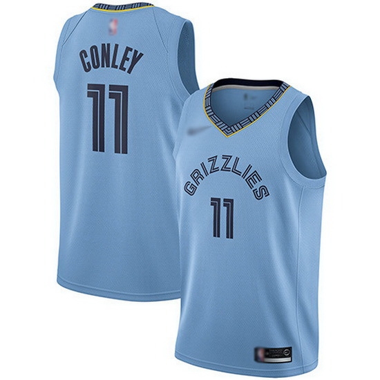Grizzlies 11 Mike Conley Light Blue Basketball Swingman Statement Edition Jersey Grizzlies 11 Mike Conley Light Blue Basketball Swingman Statement Edition Jersey