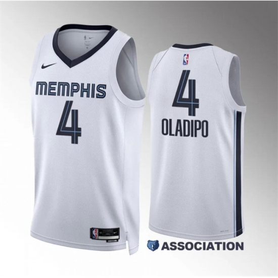 Men Memphis Grizzlies 4 Victor Oladipo White Association Edition Stitched Jersey Men Memphis Grizzlies 4 Victor Oladipo White Association Edition Stitched Jersey