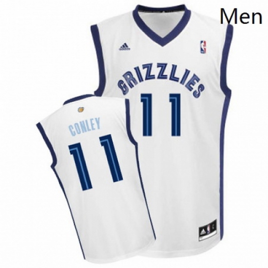 Mens Adidas Memphis Grizzlies 11 Mike Conley Swingman White Home NBA Jersey Mens Adidas Memphis Grizzlies 11 Mike Conley Swingman White Home NBA Jersey