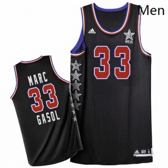 Mens Adidas Memphis Grizzlies 33 Marc Gasol Swingman Black 2015 All Star NBA Jersey Mens Adidas Memphis Grizzlies 33 Marc Gasol Swingman Black 2015 All Star NBA Jersey