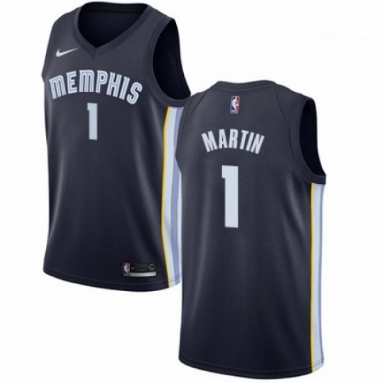 Mens Nike Memphis Grizzlies 1 Jarell Martin Swingman Navy Blue Road NBA Jersey Icon Edition Mens Nike Memphis Grizzlies 1 Jarell Martin Swingman Navy Blue Road NBA Jersey Icon Edition