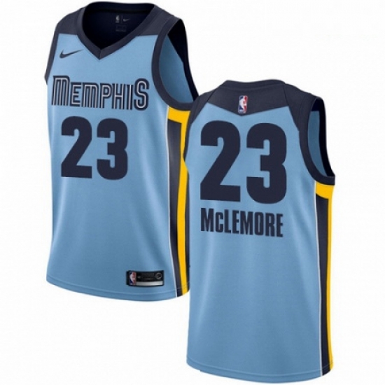 Mens Nike Memphis Grizzlies 23 Ben McLemore Authentic Light Blue NBA Jersey Statement Edition Mens Nike Memphis Grizzlies 23 Ben McLemore Authentic Light Blue NBA Jersey Statement Edition