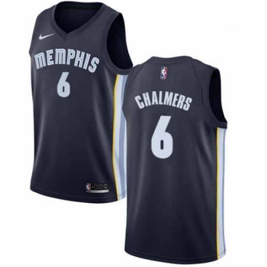 Mens Nike Memphis Grizzlies 6 Mario Chalmers Swingman Navy Blue Road NBA Jersey Icon Edition Mens Nike Memphis Grizzlies 6 Mario Chalmers Swingman Navy Blue Road NBA Jersey Icon Edition