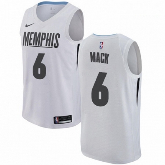 Mens Nike Memphis Grizzlies 6 Shelvin Mack Swingman White NBA Jersey City Edition Mens Nike Memphis Grizzlies 6 Shelvin Mack Swingman White NBA Jersey City Edition