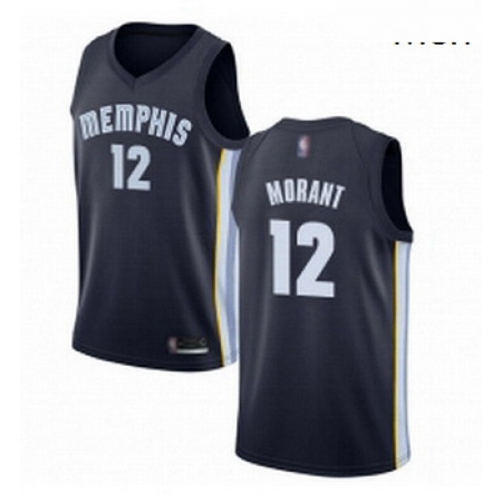 Nike Memphis Grizzlies 12 Ja Morant Navy Blue Basketball Swingman Icon Edition Jersey Nike Memphis Grizzlies 12 Ja Morant Navy Blue Basketball Swingman Icon Edition Jersey