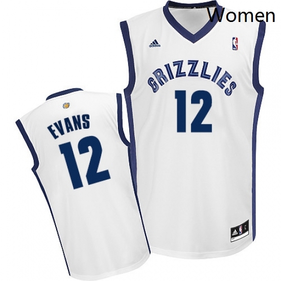 Womens Adidas Memphis Grizzlies 12 Tyreke Evans Swingman White Home NBA Jersey Womens Adidas Memphis Grizzlies 12 Tyreke Evans Swingman White Home NBA Jersey
