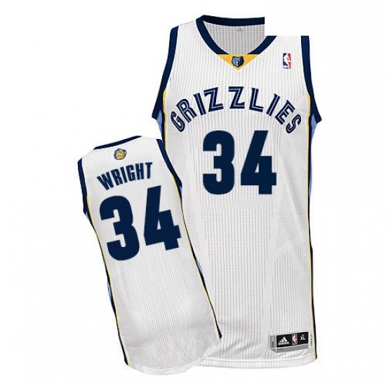 Youth Adidas Memphis Grizzlies 34 Brandan Wright Authentic White Home NBA Jersey Youth Adidas Memphis Grizzlies 34 Brandan Wright Authentic White Home NBA Jersey