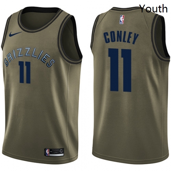 Youth Nike Memphis Grizzlies 11 Mike Conley Swingman Green Salute to Service NBA Jersey Youth Nike Memphis Grizzlies 11 Mike Conley Swingman Green Salute to Service NBA Jersey
