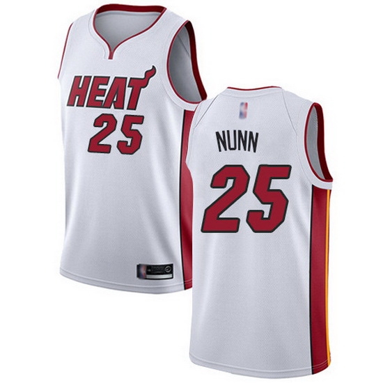 Heat 25 Kendrick Nunn White Basketball Swingman Association Edition Jersey Heat 25 Kendrick Nunn White Basketball Swingman Association Edition Jersey