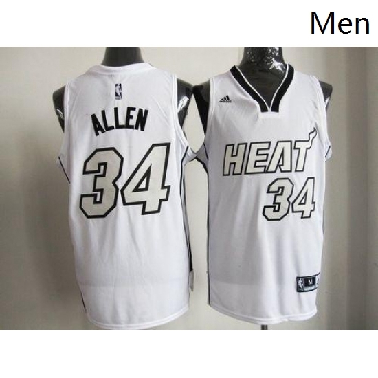 Heat 34 Ray Allen White on White Stitched NBA Jersey Heat 34 Ray Allen White on White Stitched NBA Jersey