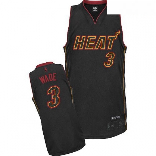 Mens Adidas Miami Heat 3 Dwyane Wade Authentic Black Carbon Fiber Fashion NBA Jersey Mens Adidas Miami Heat 3 Dwyane Wade Authentic Black Carbon Fiber Fashion NBA Jersey