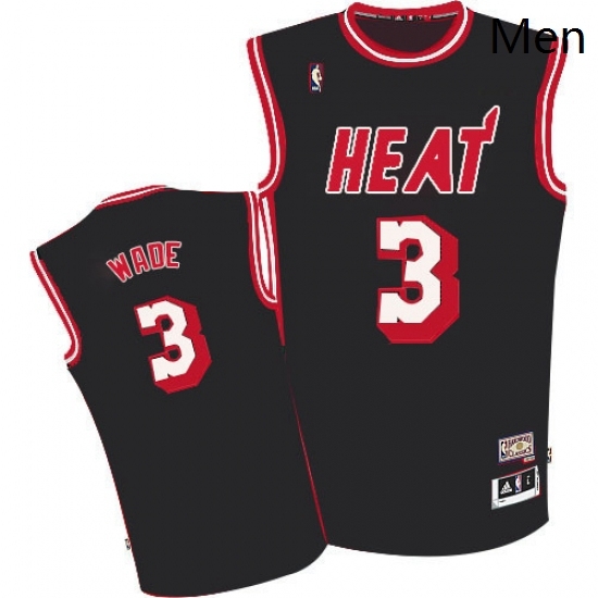 Mens Adidas Miami Heat 3 Dwyane Wade Authentic Black Hardwood Classics Nights NBA Jersey Mens Adidas Miami Heat 3 Dwyane Wade Authentic Black Hardwood Classics Nights NBA Jersey