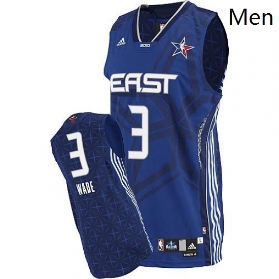 Mens Adidas Miami Heat 3 Dwyane Wade Swingman Blue 2010 All Star NBA Jersey Mens Adidas Miami Heat 3 Dwyane Wade Swingman Blue 2010 All Star NBA Jersey