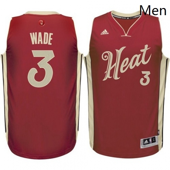 Mens Adidas Miami Heat 3 Dwyane Wade Swingman Red 2015 16 Christmas Day NBA Jersey Mens Adidas Miami Heat 3 Dwyane Wade Swingman Red 2015 16 Christmas Day NBA Jersey